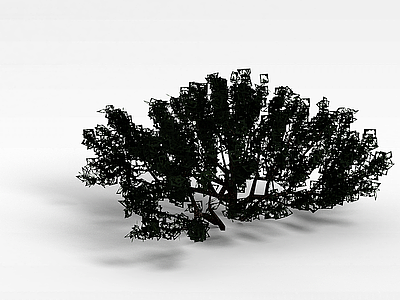 3d装饰灌木模型