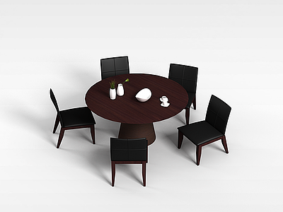 3d公司休息室桌椅模型
