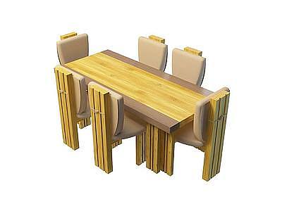 中式风格桌椅模型3d模型