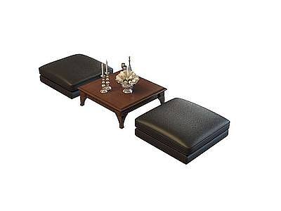 3d商务休闲桌椅免费模型