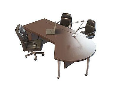 3d办公室桌椅免费模型