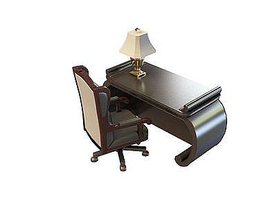 办公书桌椅模型3d模型