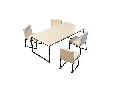 3d厨房餐桌椅免费模型