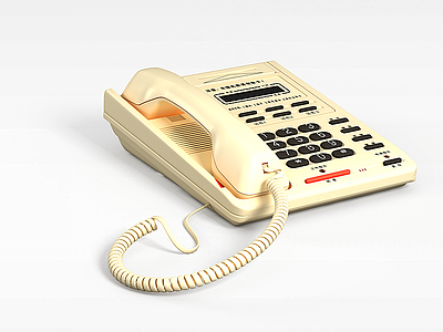 3d电话机模型