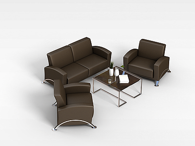 会客沙发茶几组合模型3d模型