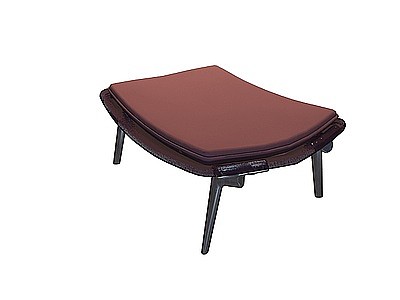 紫色脚凳模型3d模型