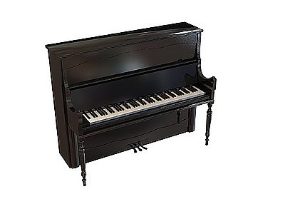 3d欧式钢琴免费模型