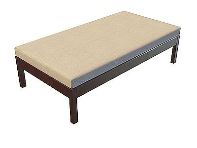 木质沙发凳模型3d模型