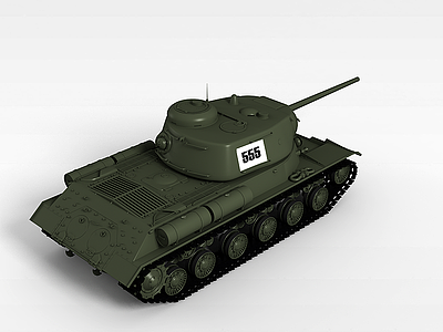 3d苏联KV-1S重坦克模型