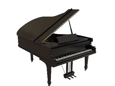 豪华钢琴模型3d模型