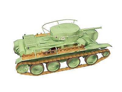3d苏联BT-2坦克模型