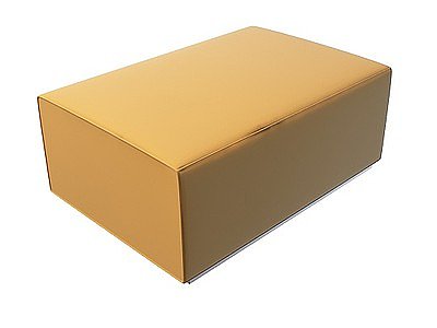 3d黄色沙发凳免费模型