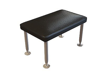 3d黑色家具凳免费模型
