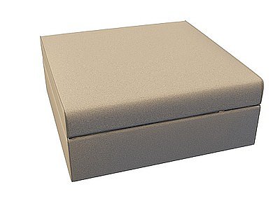 布面方凳模型3d模型