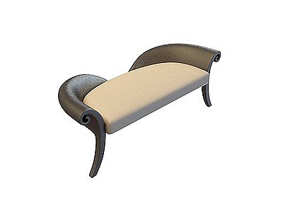 3d简约沙发凳免费模型