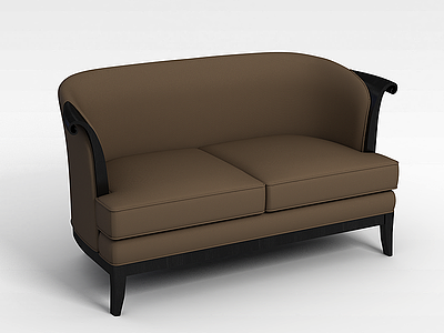 欧式双人沙发模型3d模型