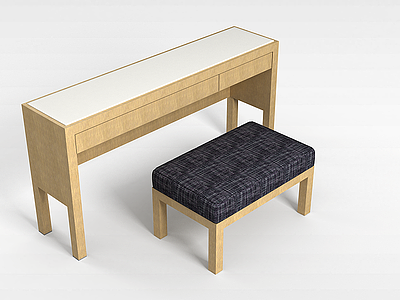 简易桌椅组合模型