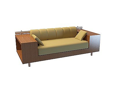 3d木质双人沙发免费模型
