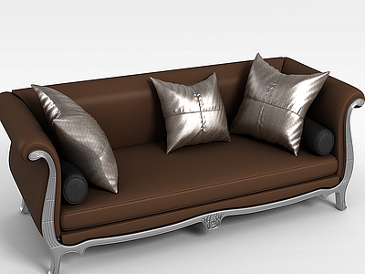 3dKTV欧式沙发模型