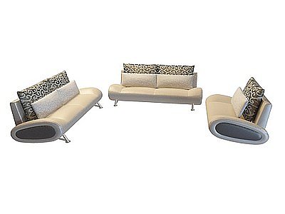 3d现代沙发组合免费模型