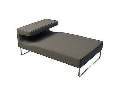 黑色沙发凳模型3d模型