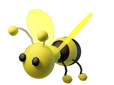 3d卡通小蜜蜂模型