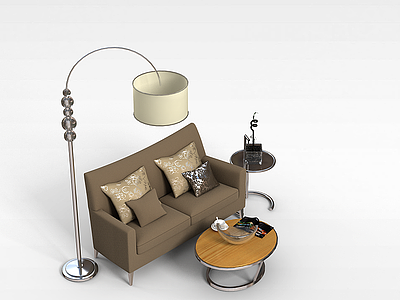 简易沙发组合模型3d模型