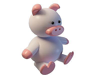 卡通小猪猪模型3d模型