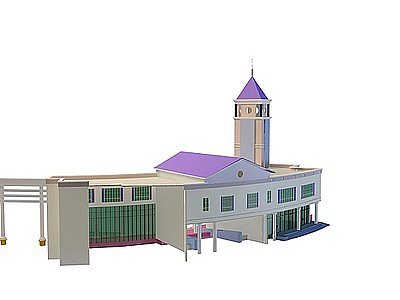 钟楼模型3d模型