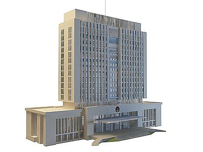 3d办公大厦模型