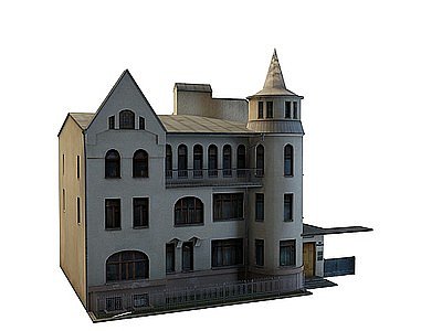 3d别墅模型