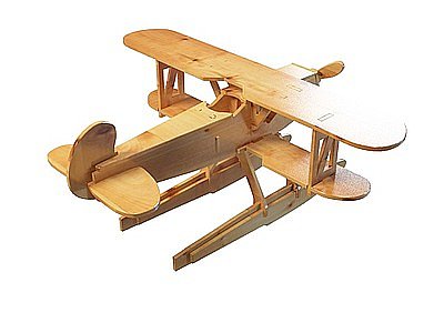 玩具木质飞机模型