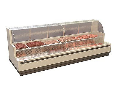 3d超市冷冻冰柜模型