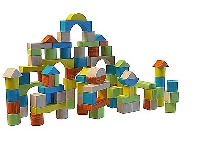 儿童乐高积木模型3d模型
