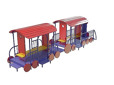 3d卡通火车模型