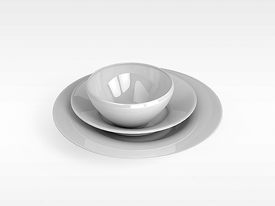 3d瓷碗模型