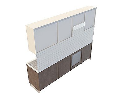 石英石台面橱柜模型3d模型