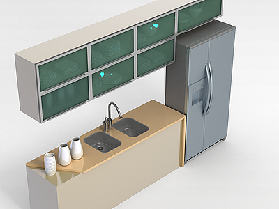 厨柜模型3d模型