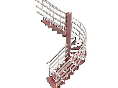 旋转楼梯模型3d模型