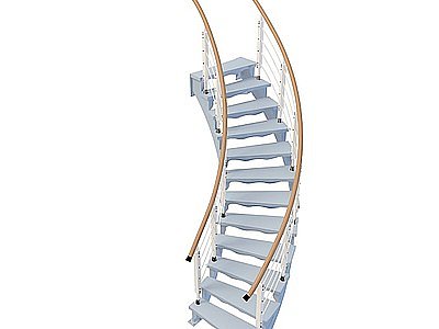 3d弧形楼梯免费模型