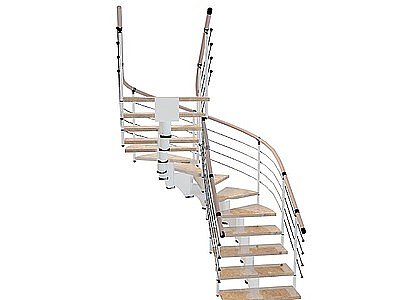 弧形楼梯模型3d模型