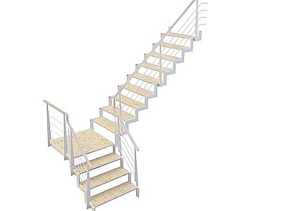3d简易旋转楼梯免费模型