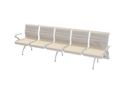 3d地铁站椅子免费模型
