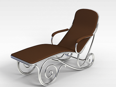 3d铁艺欧式风格躺椅模型