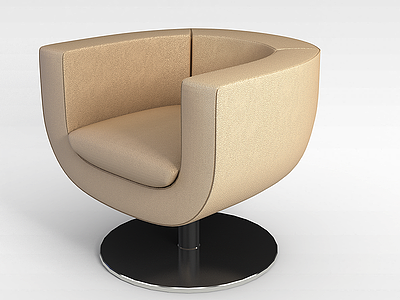3d圆形沙发椅模型