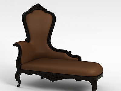 3d古典欧式贵妃椅模型
