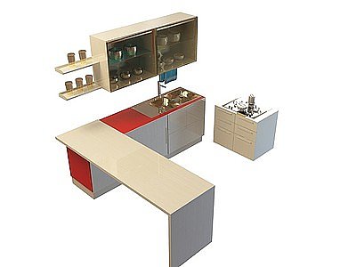 3d厨房吊柜免费模型