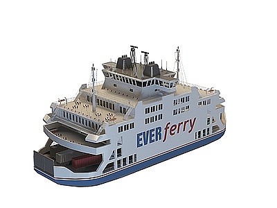 3d大型运输船模型