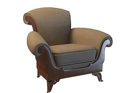 欧式古典沙发椅模型3d模型