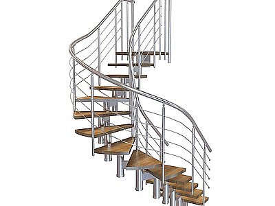 3d转角楼梯模型